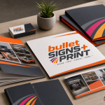 Branded printed products from Bullet Signs and Print